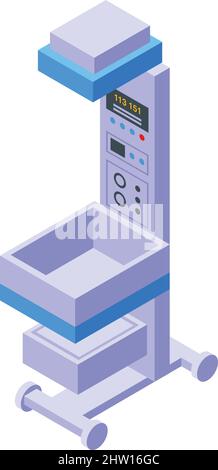 Medicine diagnostic icon isometric vector. Health patient. Online service Stock Vector
