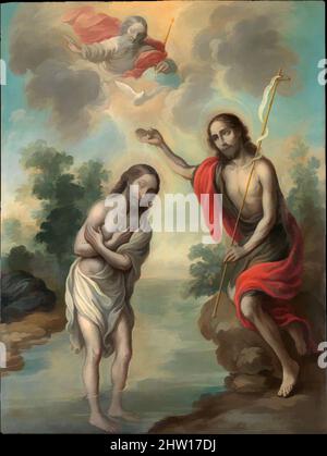 Art inspired by The Baptism of Christ, 1773, Oil on copper, 22 1/4 × 16 1/2 in. (56.5 × 41.9 cm), Paintings, Nicolás Enríquez (Mexican, 1704–1790), In 1773 Nicolás Enríquez created a set of five paintings for the private devotional use of Juan Bautista Echeverría, a Spanish-born, Classic works modernized by Artotop with a splash of modernity. Shapes, color and value, eye-catching visual impact on art. Emotions through freedom of artworks in a contemporary way. A timeless message pursuing a wildly creative new direction. Artists turning to the digital medium and creating the Artotop NFT Stock Photo