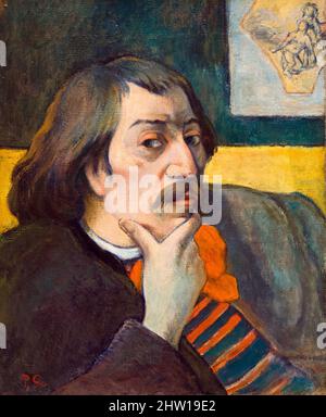 Paul Gauguin (1848-1903), Self-Portrait painting in oil on canvas, circa 1893 Stock Photo
