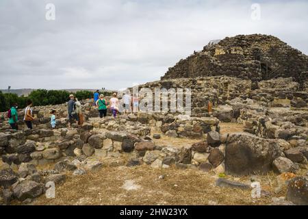 Su Nuraxi Di Barumini, Sardinia, Italy, Europe. Stock Photo