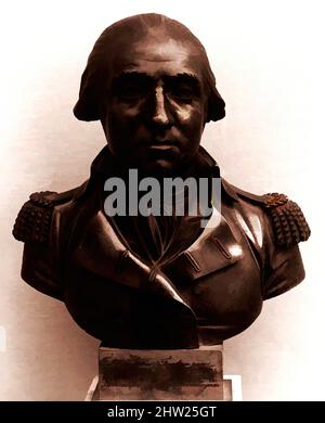 Art inspired by Bust of George Washington, 1800–1830, Made in France, Bronze, H. 11 3/8 in. (28.9 cm), Sculpture, Classic works modernized by Artotop with a splash of modernity. Shapes, color and value, eye-catching visual impact on art. Emotions through freedom of artworks in a contemporary way. A timeless message pursuing a wildly creative new direction. Artists turning to the digital medium and creating the Artotop NFT Stock Photo