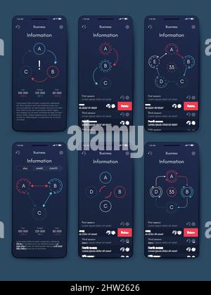 Vector graphics infographics with mobile phone. Template for creating ...