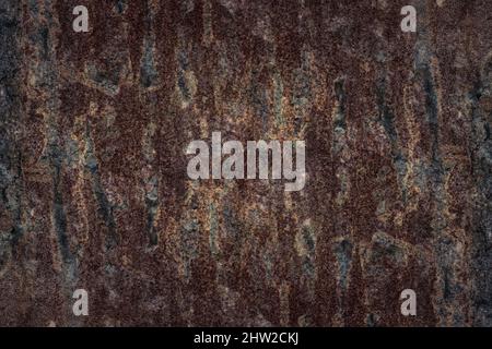 Rustic abandoned old iron sheet for texture background Stock Photo