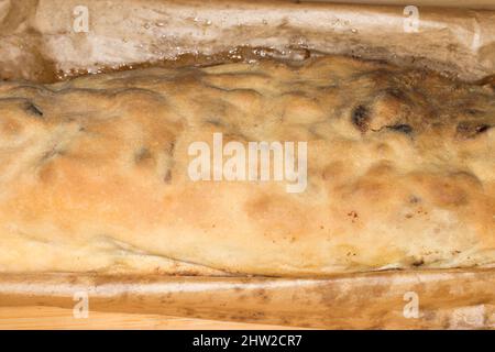 Apple strudel, traditional Viennese strudel Stock Photo