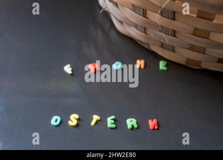 Ein schlichter Ostergruß Stock Photo