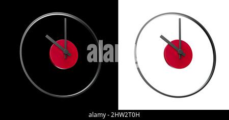 Time Clocks Black & White Background Border Stock Photo - Alamy