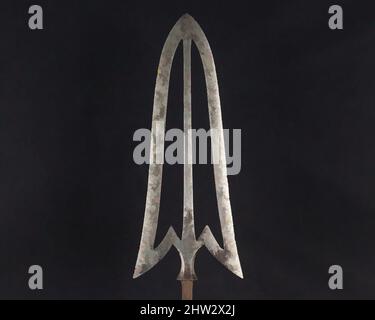 Art inspired by Arrowhead (Yanonē), 18th century, Japanese, Steel, L. 13 in. ( 33 cm); L. of head 5 in. (12.7 cm); W. 2 in. (5.1 cm); Wt. 1.9 oz. (53.9 g), Archery Equipment-Arrowheads, Classic works modernized by Artotop with a splash of modernity. Shapes, color and value, eye-catching visual impact on art. Emotions through freedom of artworks in a contemporary way. A timeless message pursuing a wildly creative new direction. Artists turning to the digital medium and creating the Artotop NFT Stock Photo