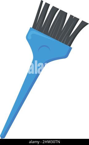 Hair color dye brush. Cartoon hairdresser tool isolated on white background Stock Vector