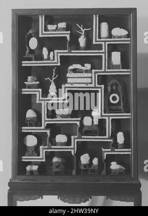 Art inspired by Vitrine Containing Twenty-Five Ornaments, 18th–19th century, China, a-y: Jade and other materials: z: wood vitrine with strips of ivory fret, a. Bird pendant: H. 2 in. (5.1 cm); W. 1 3/4 in. (4.4 cm), Jade, Classic works modernized by Artotop with a splash of modernity. Shapes, color and value, eye-catching visual impact on art. Emotions through freedom of artworks in a contemporary way. A timeless message pursuing a wildly creative new direction. Artists turning to the digital medium and creating the Artotop NFT Stock Photo