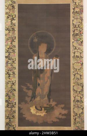 Japan: 'Jizo Bodhisattva'. Hanging scroll painting, c. 1300-1350 ...