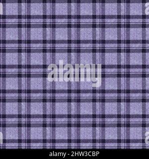 Purple color woven tartan texture background. Seamless gothic masculine style hipster tartan fabric cloth. Retro vintage pyjama checked textiles Stock Photo