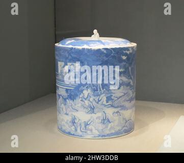 Art inspired by 染付蘭亭曲水図水指, Water Jar with Poetry Gathering at the Orchid Pavilion, Edo period (1615–1868), late 18th century, Japan, Porcelain with underglaze blue (Hirado ware), H. 6 1/4 in. (15.9 cm); Diam. 7 1/2 in. (19.1 cm), Ceramics, Classic works modernized by Artotop with a splash of modernity. Shapes, color and value, eye-catching visual impact on art. Emotions through freedom of artworks in a contemporary way. A timeless message pursuing a wildly creative new direction. Artists turning to the digital medium and creating the Artotop NFT Stock Photo
