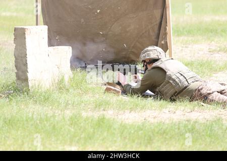 Russian AK-47 assault rifle Stock Photo