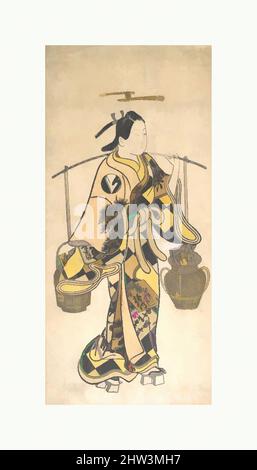 Art inspired by A Young Man Fantastically Dressed as a Seller of Love Prophecies, Edo period (1615–1868), ca. 1730, Japan, Polychrome woodblock print (hand colored); ink and color on paper, 13 1/4 x 6 1/2 in. (33.7 x 16.5 cm), Prints, Attributed to Okumura Toshinobu (active ca. 1725–, Classic works modernized by Artotop with a splash of modernity. Shapes, color and value, eye-catching visual impact on art. Emotions through freedom of artworks in a contemporary way. A timeless message pursuing a wildly creative new direction. Artists turning to the digital medium and creating the Artotop NFT Stock Photo