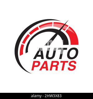 Vector logo of car parts, auto repair Stock Vector