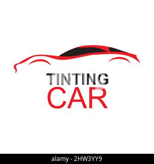 Vector logo of the car tinting service Stock Vector