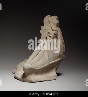 Art inspired by Left foot, possibly from a relief, Late Hellenistic, 2nd century B.C., Cypriot, Terracotta; hand-made, H. 5 1/4 in. (13.3 cm), Terracottas, The foot, wearing a boot, is handmade and hollow. It is from a figure of approximately two-thirds life size, Classic works modernized by Artotop with a splash of modernity. Shapes, color and value, eye-catching visual impact on art. Emotions through freedom of artworks in a contemporary way. A timeless message pursuing a wildly creative new direction. Artists turning to the digital medium and creating the Artotop NFT Stock Photo