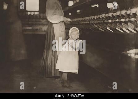 Art inspired by Ivey Mill, Hickory, N.C. Little one, 3 years old, who visits and plays in the mill. Daughter of the overseer., November 1898, Gelatin silver print, Image: 11.7 x 16.9 cm (4 5/8 x 6 5/8 in.), Photographs, Lewis Hine (American, 1874–1940), Trained as a sociologist at, Classic works modernized by Artotop with a splash of modernity. Shapes, color and value, eye-catching visual impact on art. Emotions through freedom of artworks in a contemporary way. A timeless message pursuing a wildly creative new direction. Artists turning to the digital medium and creating the Artotop NFT Stock Photo