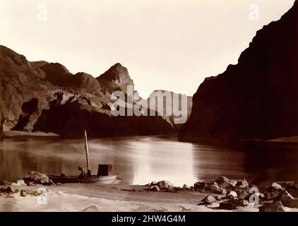 Art inspired by Black Cañon, From Camp 8, Looking Above, 1871, Albumen silver print from glass negative, 20 x 28.1 cm (7 7/8 x 11 1/16 in. ), Photographs, Timothy H. O'Sullivan (American, born Ireland, 1840–1882), An engineer graduated from West Point, Lieutenant George Wheeler wanted, Classic works modernized by Artotop with a splash of modernity. Shapes, color and value, eye-catching visual impact on art. Emotions through freedom of artworks in a contemporary way. A timeless message pursuing a wildly creative new direction. Artists turning to the digital medium and creating the Artotop NFT Stock Photo