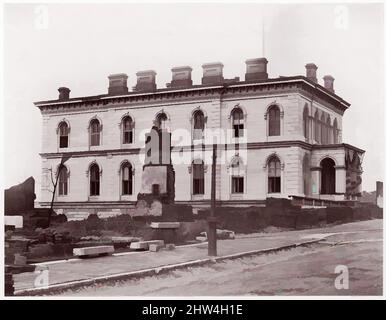 Art inspired by Custom House, Richmond, Virginia (after evacuation), 1861–65, Albumen silver print from glass negative, Photographs, Alexander Gardner (American, Glasgow, Scotland 1821–1882 Washington, D.C, Classic works modernized by Artotop with a splash of modernity. Shapes, color and value, eye-catching visual impact on art. Emotions through freedom of artworks in a contemporary way. A timeless message pursuing a wildly creative new direction. Artists turning to the digital medium and creating the Artotop NFT Stock Photo