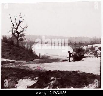 Art inspired by Lower Pontoon Bridge, Deep Bottom, James River, 1864, Albumen silver print from glass negative, Photographs, Andrew Joseph Russell (American, 1830–1902, Classic works modernized by Artotop with a splash of modernity. Shapes, color and value, eye-catching visual impact on art. Emotions through freedom of artworks in a contemporary way. A timeless message pursuing a wildly creative new direction. Artists turning to the digital medium and creating the Artotop NFT Stock Photo