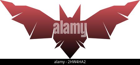 Bat animal logo icon illustration template vector Stock Vector