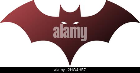 Bat animal logo icon illustration template vector Stock Vector