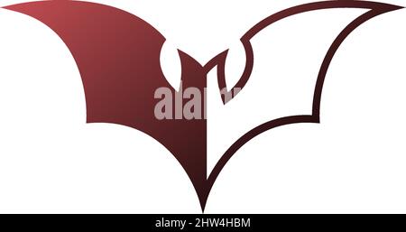 Bat animal logo icon illustration template vector Stock Vector
