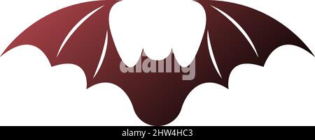 Bat animal logo icon illustration template vector Stock Vector