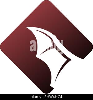 Bat animal logo icon illustration template vector Stock Vector
