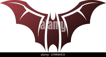 Bat animal logo icon illustration template vector Stock Vector
