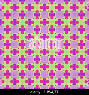 Abstract kaleidoscope or endless pattern made from fabric for background used. Stock Photo