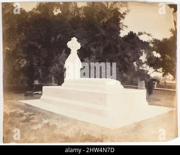 Art inspired by Tomb of Lady Charlotte Canning, Barrackpur, 1858–61, Albumen silver print, Image: 25 x 31.2 cm (9 13/16 x 12 5/16 in.), Photographs, Unknown, Classic works modernized by Artotop with a splash of modernity. Shapes, color and value, eye-catching visual impact on art. Emotions through freedom of artworks in a contemporary way. A timeless message pursuing a wildly creative new direction. Artists turning to the digital medium and creating the Artotop NFT Stock Photo