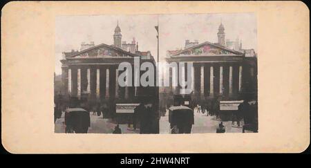 Art inspired by Pair of Stereograph Views of the Royal Exchange, London, England, 1850s–1910s, Albumen silver prints, Mounts: 8.8 x 17.8 cm (3 7/16 x 7 in.), Photographs, J. F. Jarvis (American), Unknown, Classic works modernized by Artotop with a splash of modernity. Shapes, color and value, eye-catching visual impact on art. Emotions through freedom of artworks in a contemporary way. A timeless message pursuing a wildly creative new direction. Artists turning to the digital medium and creating the Artotop NFT Stock Photo