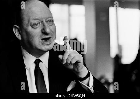 Media Mogul Lord Lew Grade poses for the camera. 24th January 1967. Stock Photo