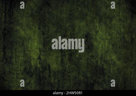 Seamless green grunge textured old cement plaster wall surface for background Stock Photo