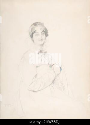 Art inspired by Comtesse Turpin de Crissé, n.d., Graphite, 11 1/4 x 8 7/16 in. (28.6 x 21.5 cm), Drawings, Jean Auguste Dominique Ingres (French, Montauban 1780–1867 Paris, Classic works modernized by Artotop with a splash of modernity. Shapes, color and value, eye-catching visual impact on art. Emotions through freedom of artworks in a contemporary way. A timeless message pursuing a wildly creative new direction. Artists turning to the digital medium and creating the Artotop NFT Stock Photo