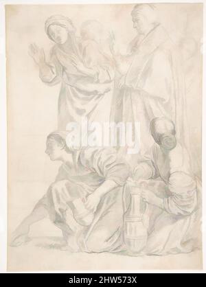 Art inspired by Portion of the Martyrdom of Saint Cecilia, 1581–1641, Black chalk, 10 x 7 3/8in. (25.4 x 18.7cm), Drawings, After Domenichino (Domenico Zampieri) (Italian, Bologna 1581–1641 Naples, Classic works modernized by Artotop with a splash of modernity. Shapes, color and value, eye-catching visual impact on art. Emotions through freedom of artworks in a contemporary way. A timeless message pursuing a wildly creative new direction. Artists turning to the digital medium and creating the Artotop NFT Stock Photo