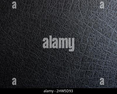 Black leather textile texture Stock Photo