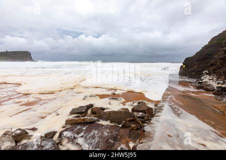 Australia east coast floods bring wild surf weather and seafoam across ...