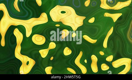 Abstract multicolored textural liquid background. Design, art Stock Photo