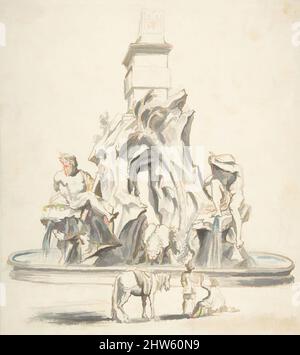 Fountain on Piazza Navona in Rome, by Lorenzo Bernini, , Bernini, Gian ...