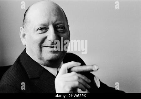 Media Mogul Lord Lew Grade poses for the camera. 24th January 1967. Stock Photo