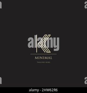 Abstract letter K logotype. Modern logo idea sign. Universal emblem vector icon. Stock Vector