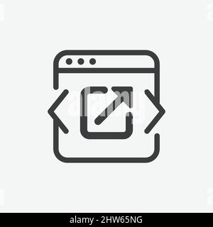Share OS Window Flat Vector Icon Stock Vector