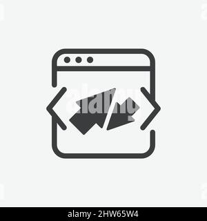 Transfer OS Window Flat Vector Icon Stock Vector