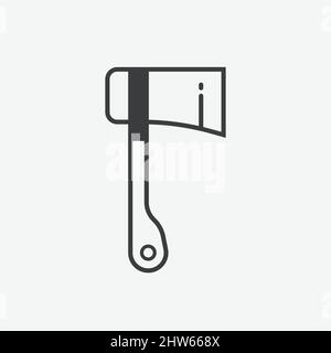 Axe Tool Flat Vector Icon Stock Vector