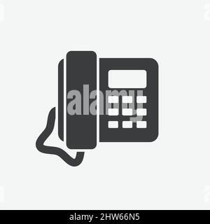 Telephone Wire Flat Vector Icon Stock Vector