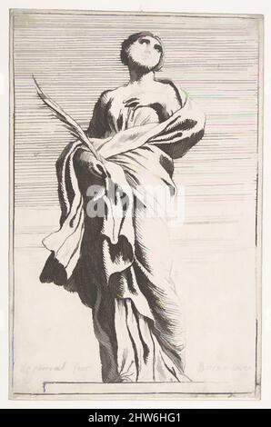 Art inspired by Standing Female Figure, ca. 1739–40, Etching, sheet: 4 1/2 x 2 15/16 in. (11.5 x 7.4 cm), Prints, Pierre Ignace Parrocel (French, 1702–1775, Classic works modernized by Artotop with a splash of modernity. Shapes, color and value, eye-catching visual impact on art. Emotions through freedom of artworks in a contemporary way. A timeless message pursuing a wildly creative new direction. Artists turning to the digital medium and creating the Artotop NFT Stock Photo