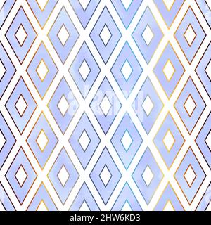 Purple Multicolor Rhombus Geometric Seamless Pattern Stock Vector